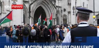 UK High Court Rules Ban on Palestine Action Unlawful but Allows Government Appeal