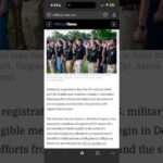 U.S. to Begin Automatic Draft Registration for Men Aged 18 to 25 Starting in December