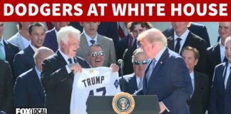 FULL: Pres. Trump hosts Los Angeles Dodgers at the White House