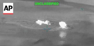 US Central Command releases video of strikes on Iran military targets